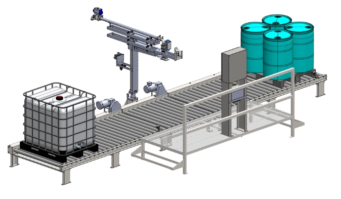 5504-MS Drum and Tote Filling machine