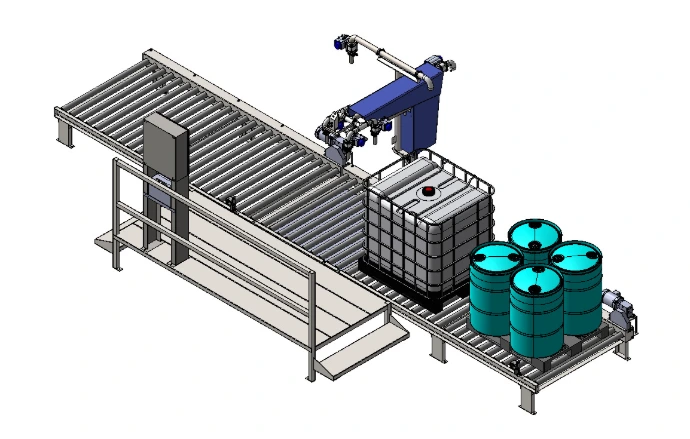 5504-AT Drum and Tote filling machine